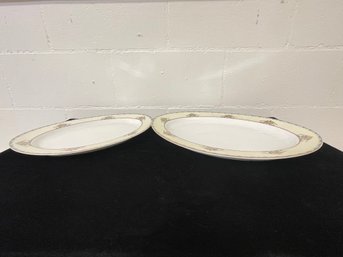 Pair Of Noritake Fine Bone China Plates