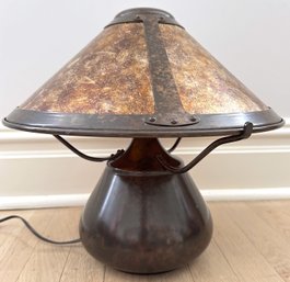 Mica Lamp Company Copper Table Lamp, Purchased For $400 In 1994