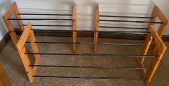 Adjustable Length Shoe Racks