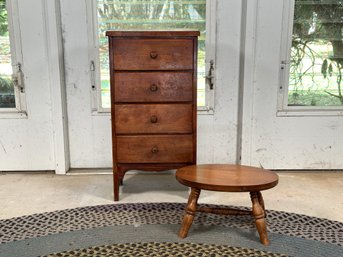 Weekend Project: A Petite Chest Of Drawers & Oval Stool