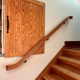 An Oak Handrail - Basement