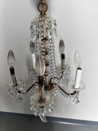 Vintage Inspired Crystal Candelabra Chandelier