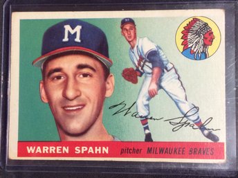 1955 Topps Warren Spahn - M