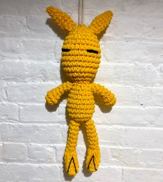 A Playful Crocheted Bunny