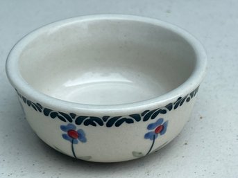 Small Handmade Polish Pottery Bowl  Ceramika Z Boleslawca Signed