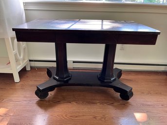 Dark Stained Vintage Wooden Table