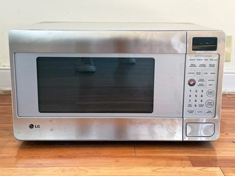 An LG Stainless Steel Microwave