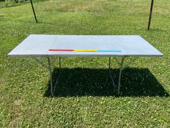 Lot 1 - Folding Aluminum Table 6ftx30inx29in