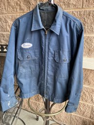 Vintage Work Jacket With Name Tag