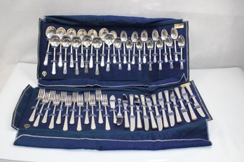 Vintage Wm A Rogers  52 Piece Set Silver Plate  Used. Appears To Have Been Polished