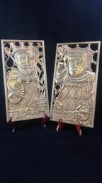 Vintage Syroco King & Queen Wall Plaques