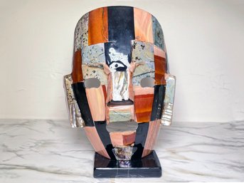 A Hand Painted Art Ceramic Mask