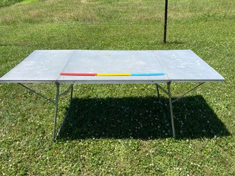 Lot 2 - Folding Aluminum Table 6ftx30inx29in