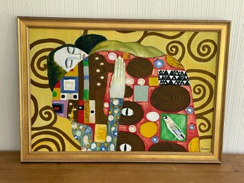 Gustav Klimt Reproduction Signed