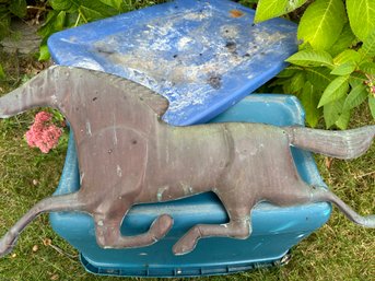 Vintage Copper Horse Weathervane