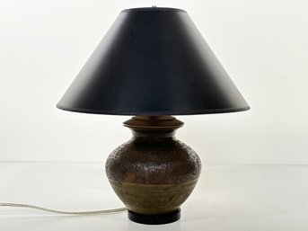 An Asian Ceramic Table Lamp