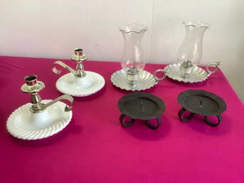Mixed Candle Holders 3 Sets