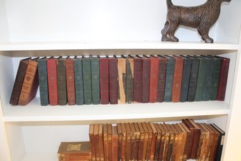 Lot Of Twenty Five Antique Harvard Classics Shelf Books