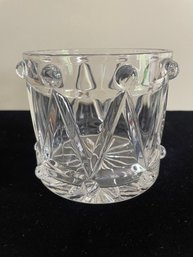 Vintage Heavy Crystal 'Drum' Ice Bucket