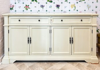 A Painted Wood Sideboard Or Console Possibly Pottery Barn