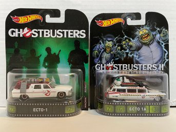 Hot Wheels- Pair Of GOSTBUSTERS Die Cast Models. (#141)