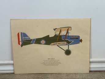 1917 SE5 Airplane Print