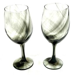 Vintage Pair Of Ember Wine Glasses By Pier 1
