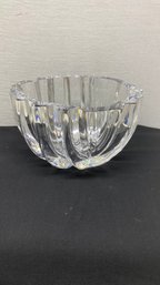 Lars Hellsten For Orrefors Modern Crystal Bowl