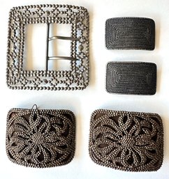 5 Vintage Belt Buckles