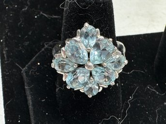 Blue Topaz On Sterling