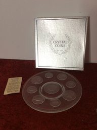 Crystal Coins Collectors Plate