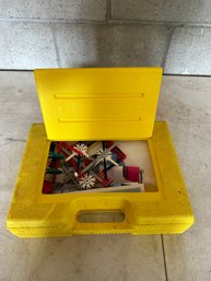 Small Container Filled With Miscellaneous Legos