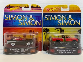 Hot Wheels /mattel  Pair Of SIMON & SIMON Die Cast Cars.(#142)