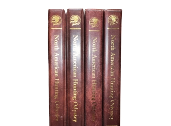 **(books Or Are They VHS Tapes?) North American Hunting Odyssey Hardcover Book Set - 4 Volumes