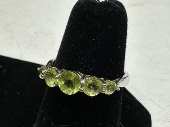 Peridot On Sterling Silver