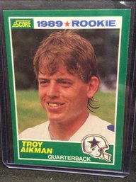 1989 Score Troy Aikman Rookie Card - M