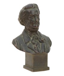 Small Bronze Bust Statue Of Wilhelm Richard Wagner