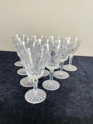 Set Of Waterford Cut Crystal Glasses