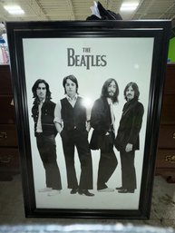 Huge Framed Beatles Poster