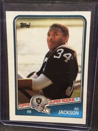 1988 Topps Bo Jackson Rookie Card - M
