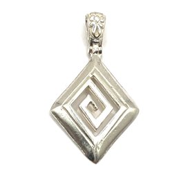 Vintage Abstract Silver Color Pendant