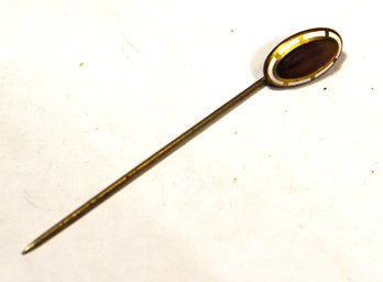 Victorian Gold Filled Stickpin With Enamel