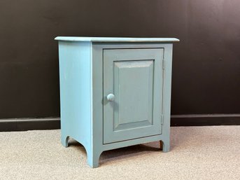 A Chalk-Painted Pine Side Table