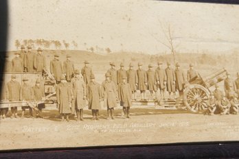 1919 Panoramic Photo (45 In Long) Battery E 27th Field Artillery