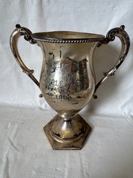 2nd Antique 1909 ART NOUVEAU Era Trophy- Awarded To A Middletown Politician