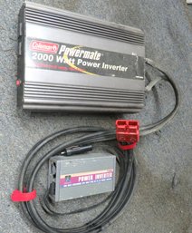 Coleman Powermate 2000 Watt And 300 Watt Power Inverters