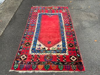 Vintage Turkish Oushak Rug