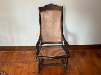 Antique Black Rocking Chair