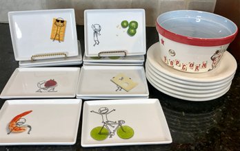 Fun CB2 Oliver Appetizer Plates And More