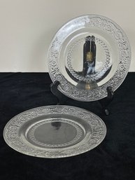 Pair Of Decorative Glass Plates